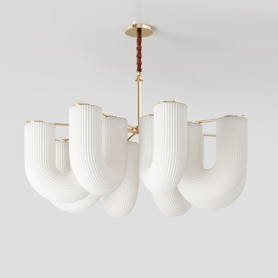 Modern cream style chandelier