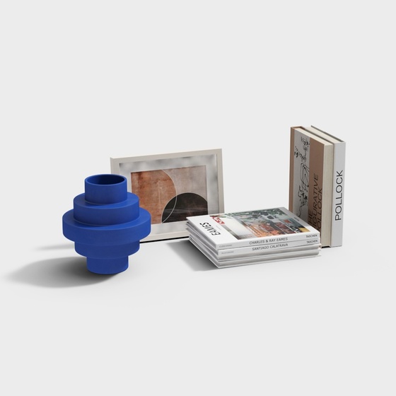 Modern cream style book ornaments