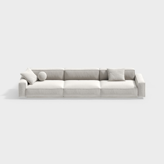 Modern cream style multi-seater sofa