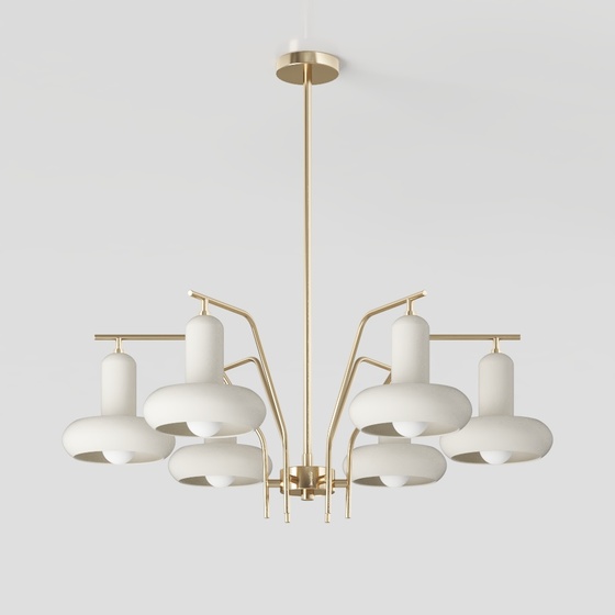 Modern cream style chandelier
