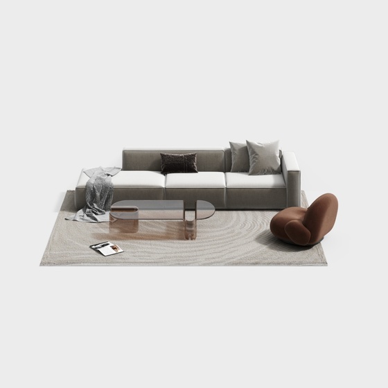 Modern cream style modular sofa