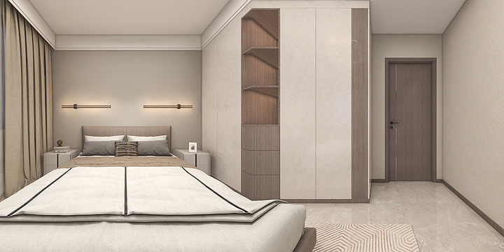 空间设计L嘉源-治愈元素的现代简约风，-装修设计方案