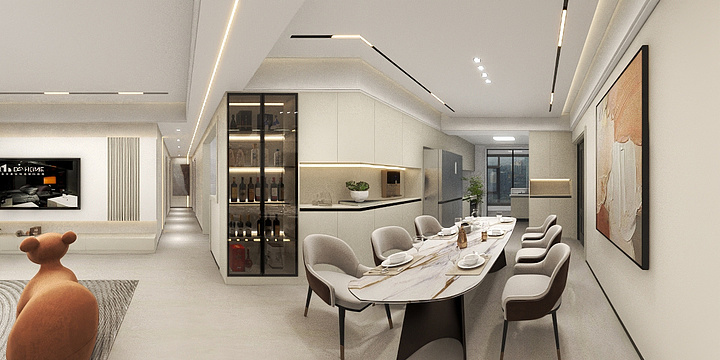 博群空间全案设计工作室-滨江新城8栋701-原木-装修设计方案