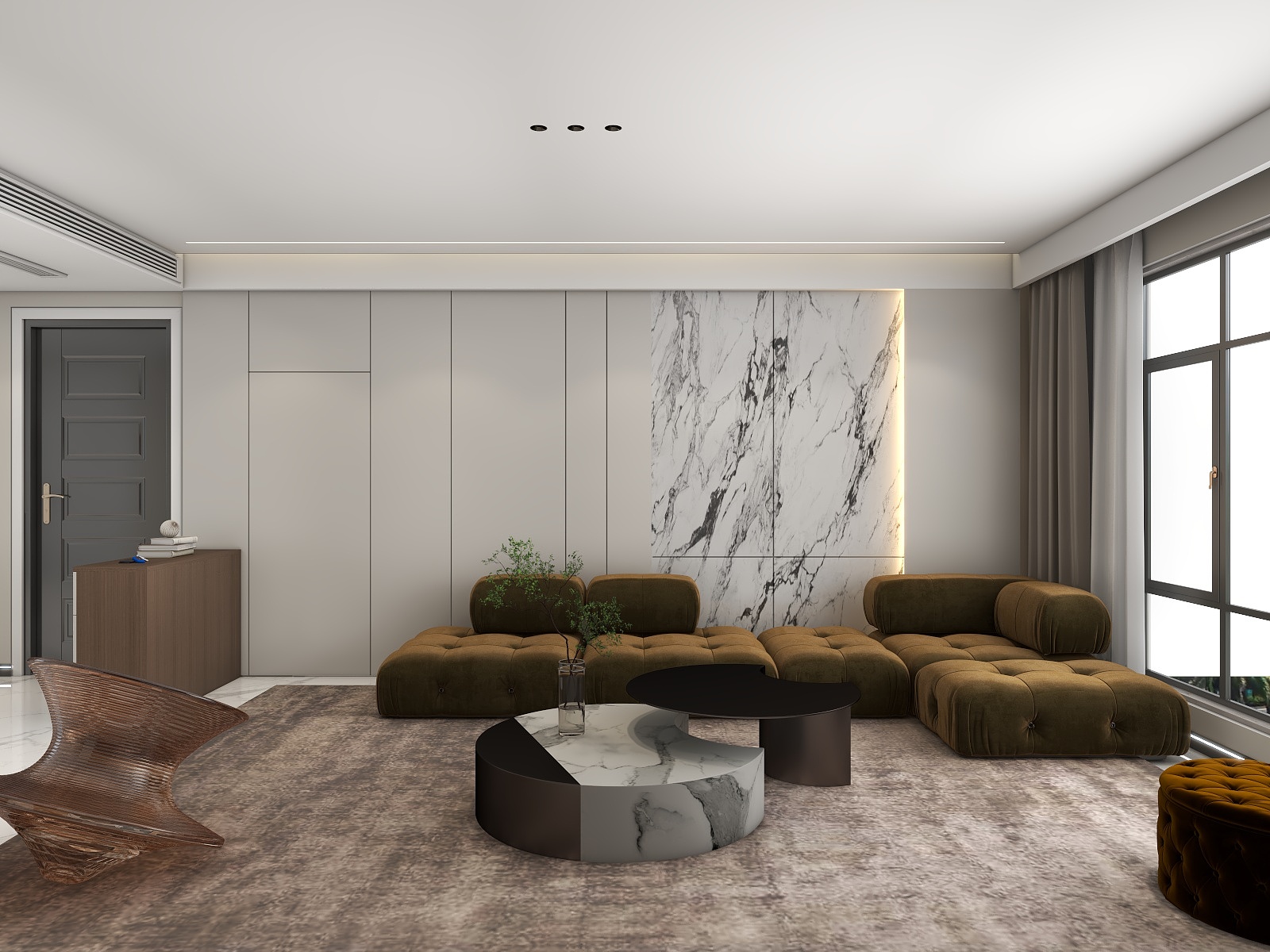 吴爽-轻奢风格四室设计装修效果图