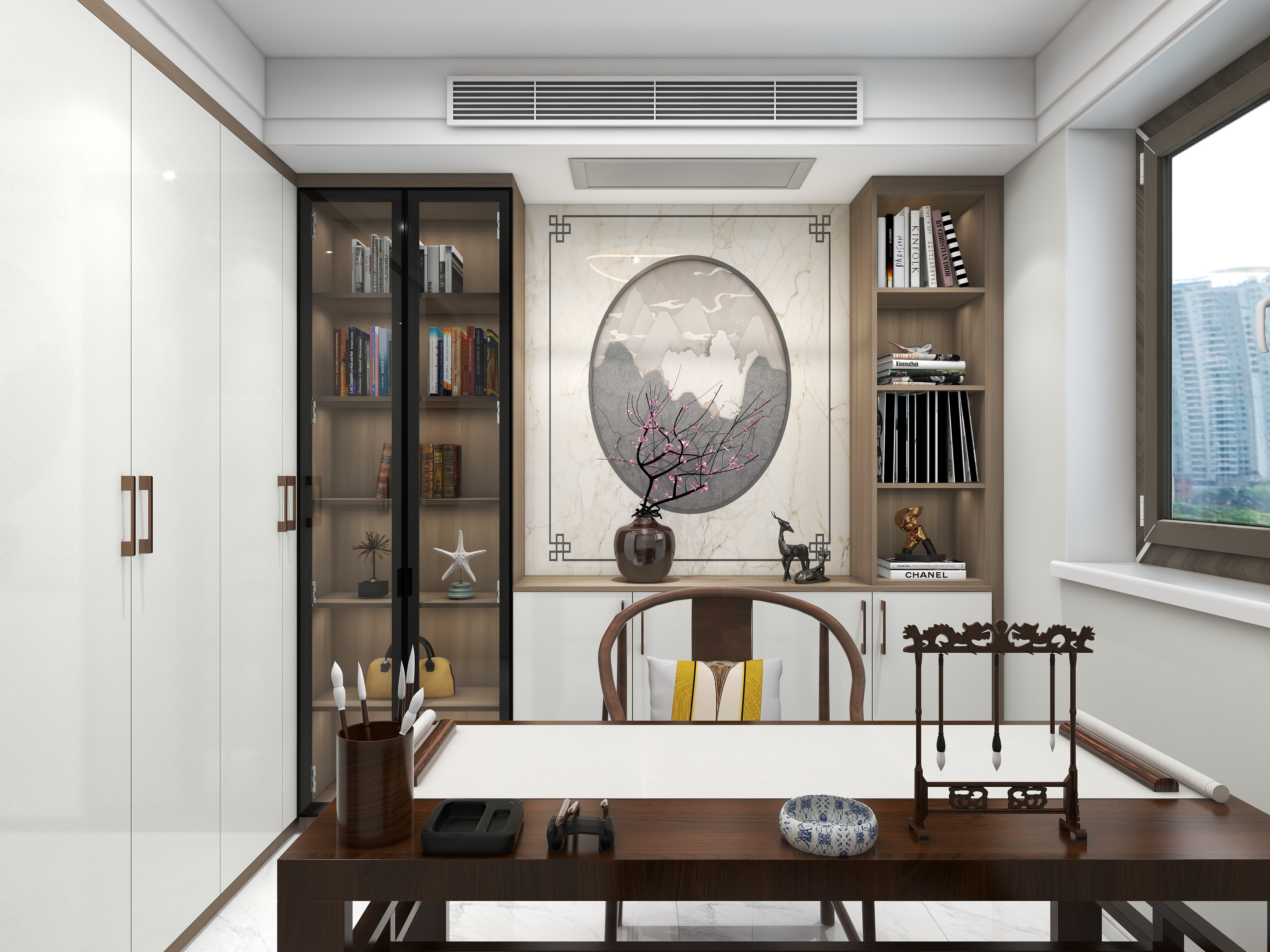 惠民顶固Cpnb-保集蓝郡155㎡1室装修效果图