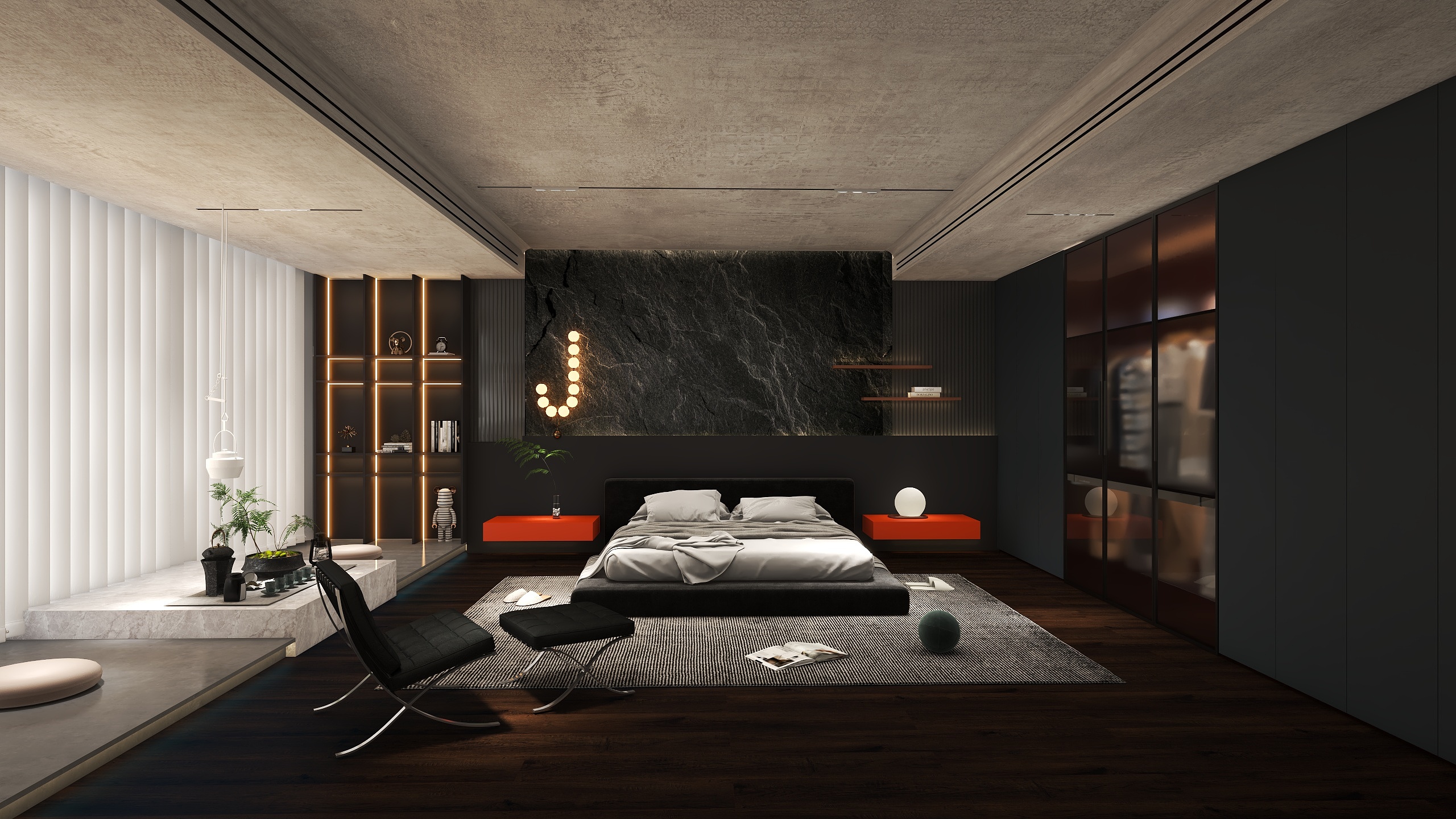 欧世达设计工作室-意式极简黑武士-装修设计方案