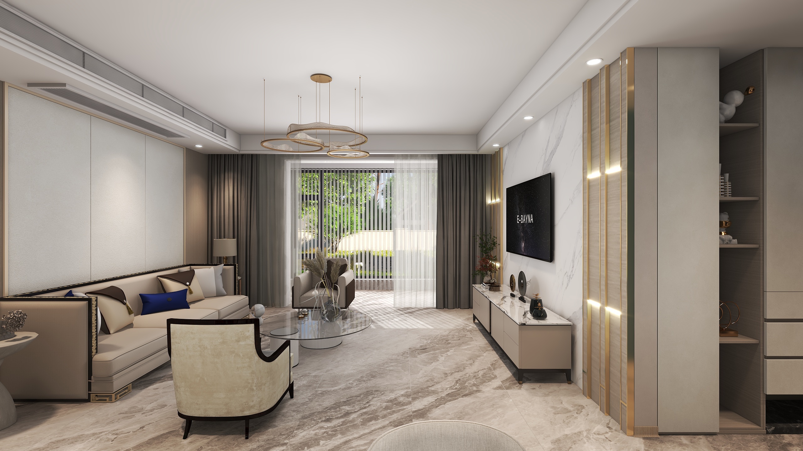 紫名都MrWang-144平四室-装修设计方案