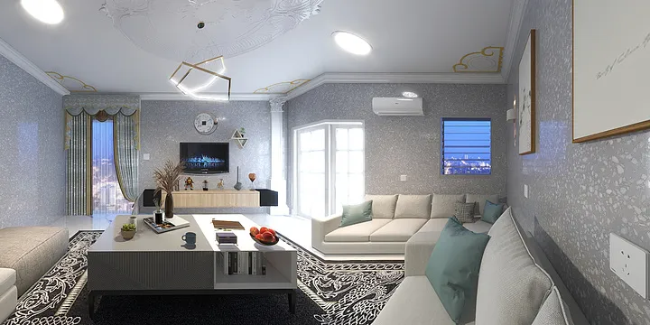 Ahmed的装修设计方案:living room