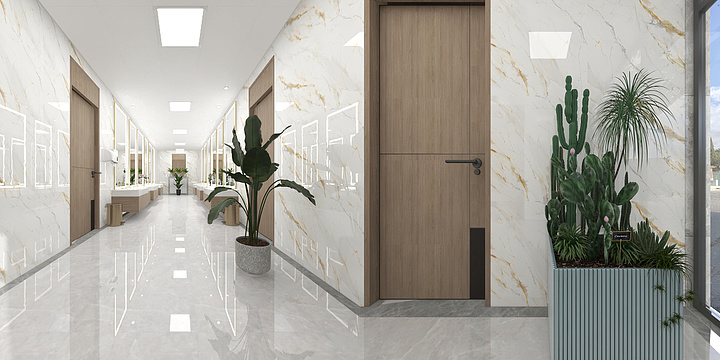 欧派板材整屋定制-公共卫生间-1-灰白金-装修设计方案