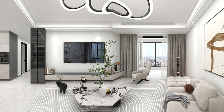 繎設計-中骏璟峰2-605-装修设计方案