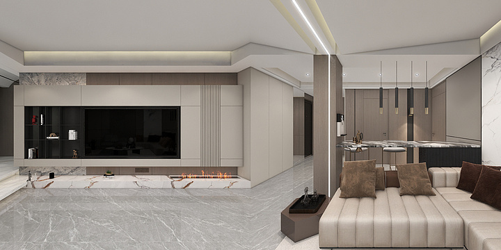 陈功丨全案设计-御景国际丨詹总-装修设计方案