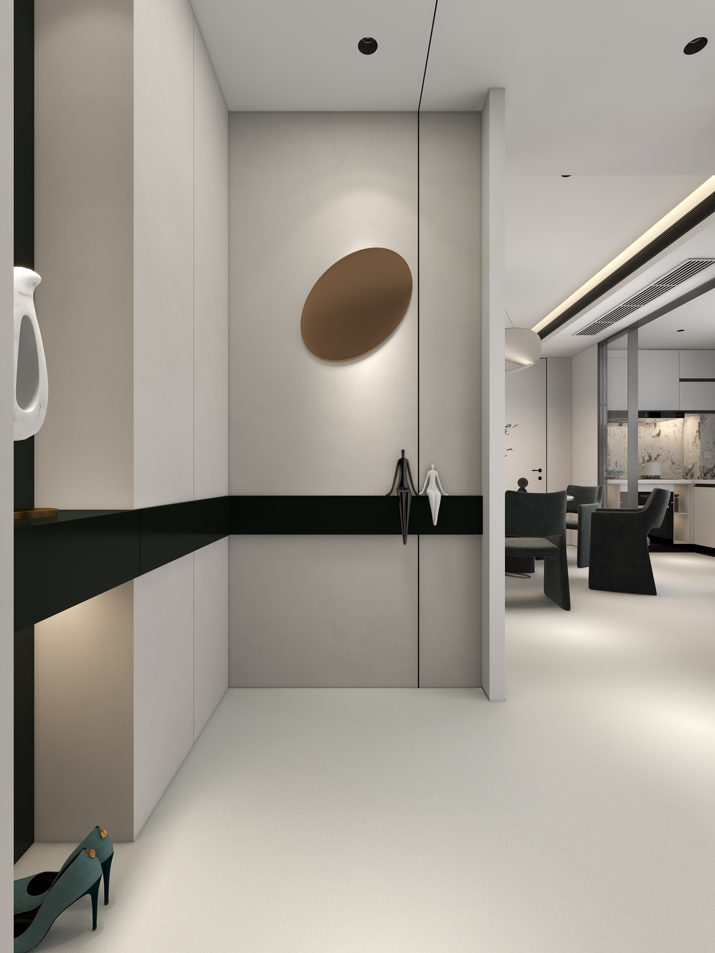 王峰wx57584646-《晨曦》108m²现代极简四室设计-装修设计方案