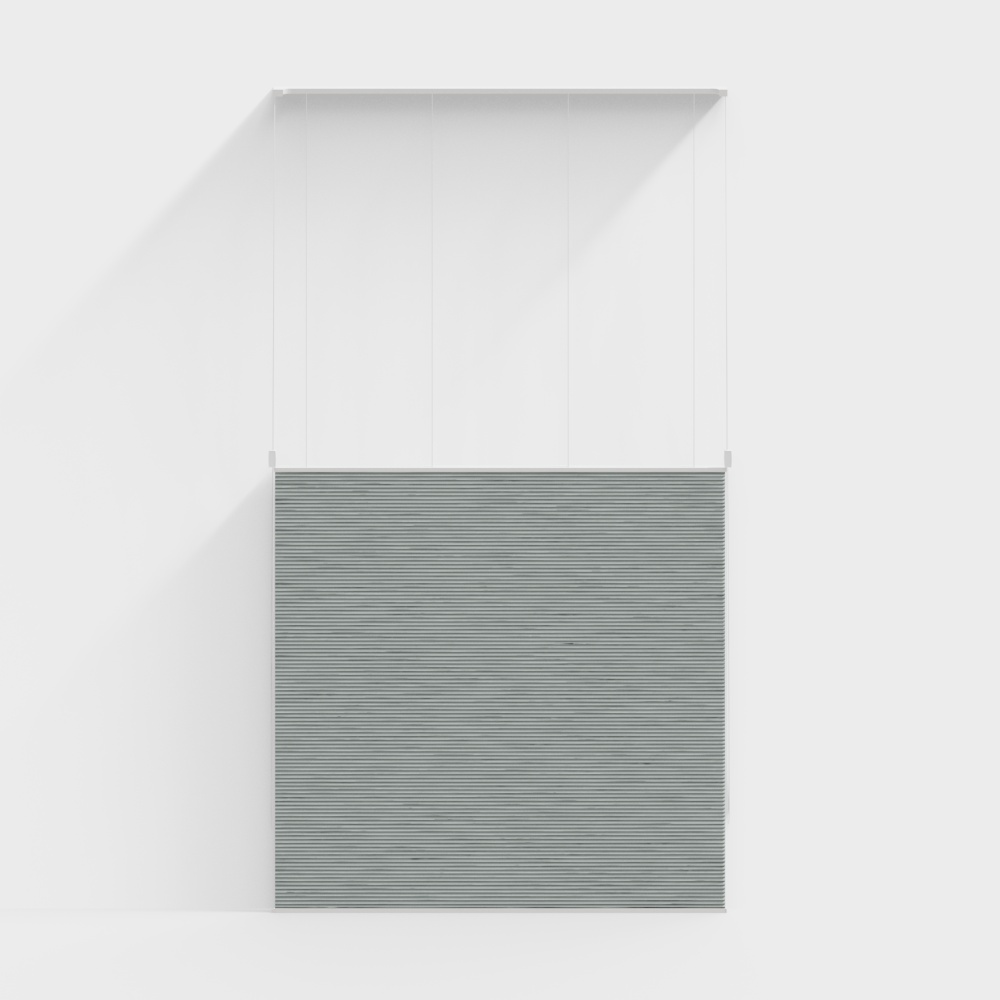 24-蜂巢帘-上下合式-遮光-2.7m3D模型