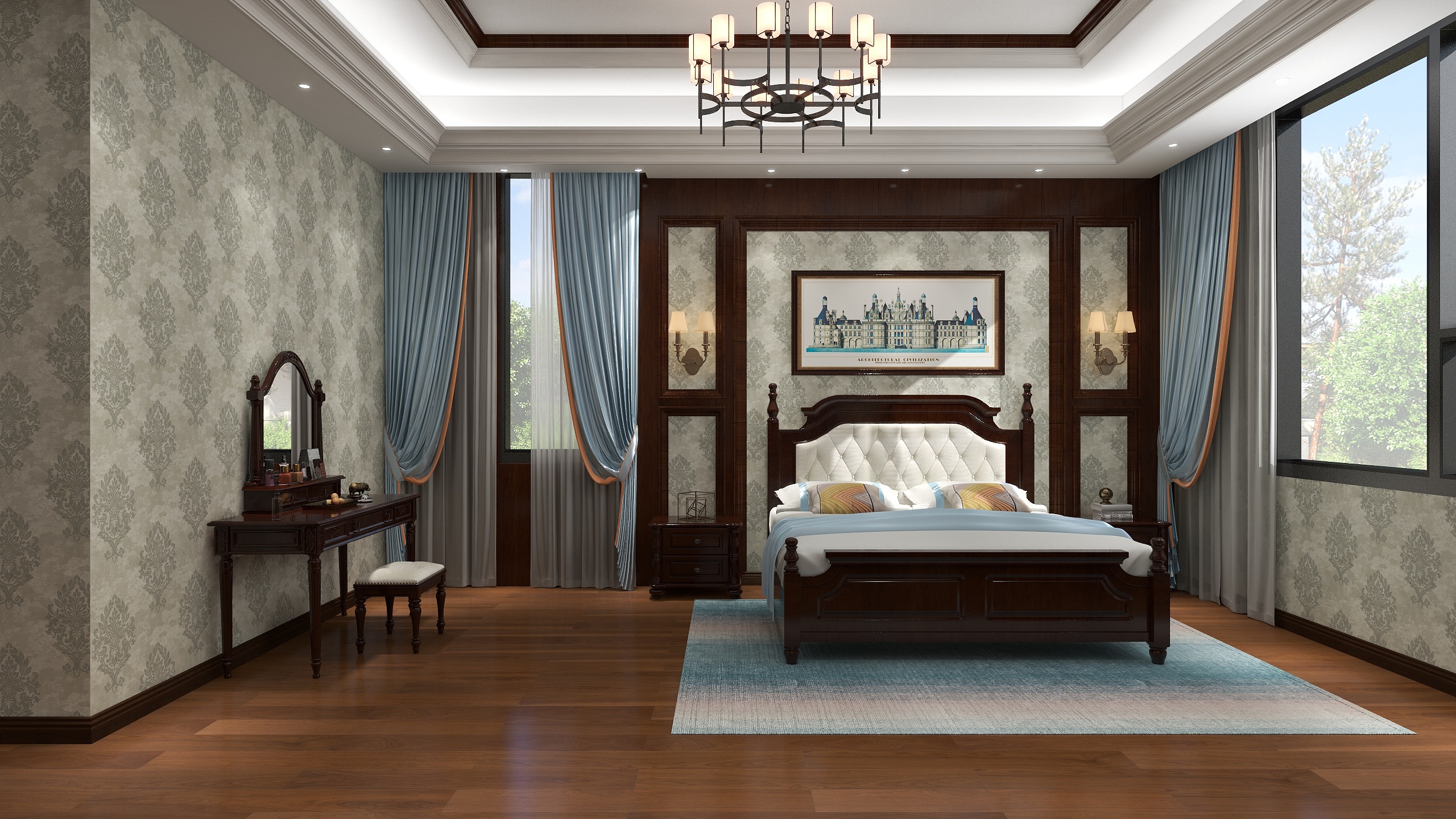 江苏小顾-徐州公园里小区11#楼2层---主卧室-装修设计方案