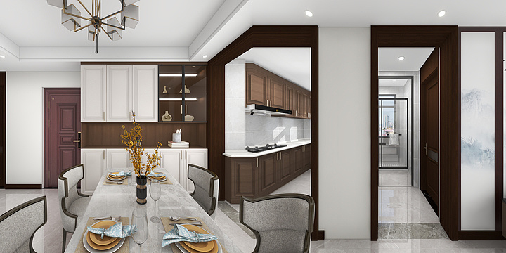 设计师侯彦龙-新中式-装修设计方案