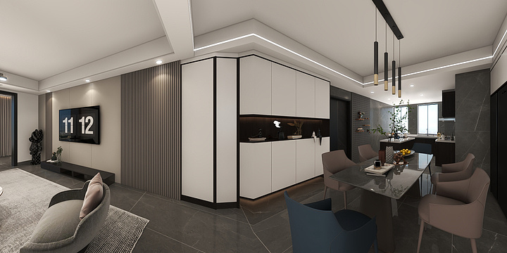 室内设计表现~-山水文园李总-装修设计方案