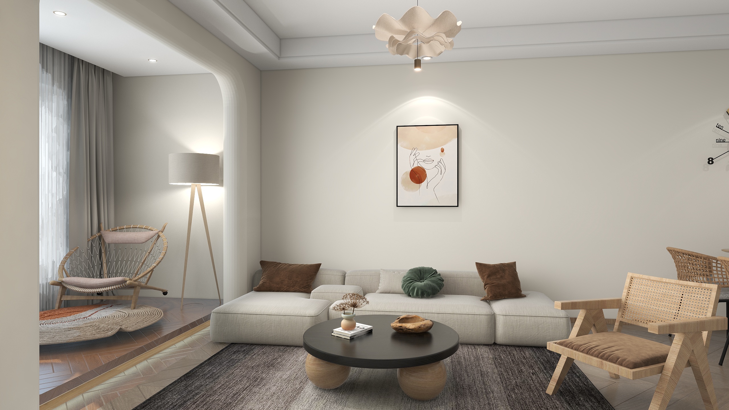 家兴雅业-海德公园80㎡3室-装修设计方案