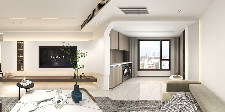 全案设计师-周宽-V:18700410794 水岸名邸110㎡3室-装修设计方案