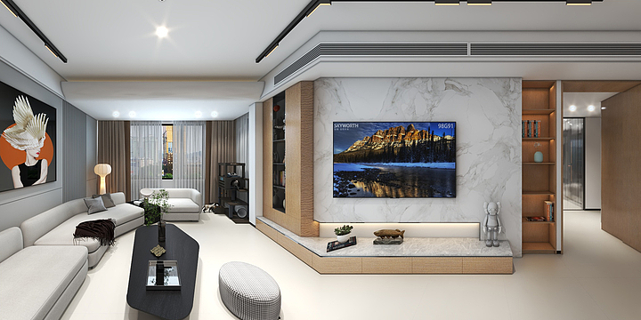 室内外装饰设计师-极简风格-装修设计方案