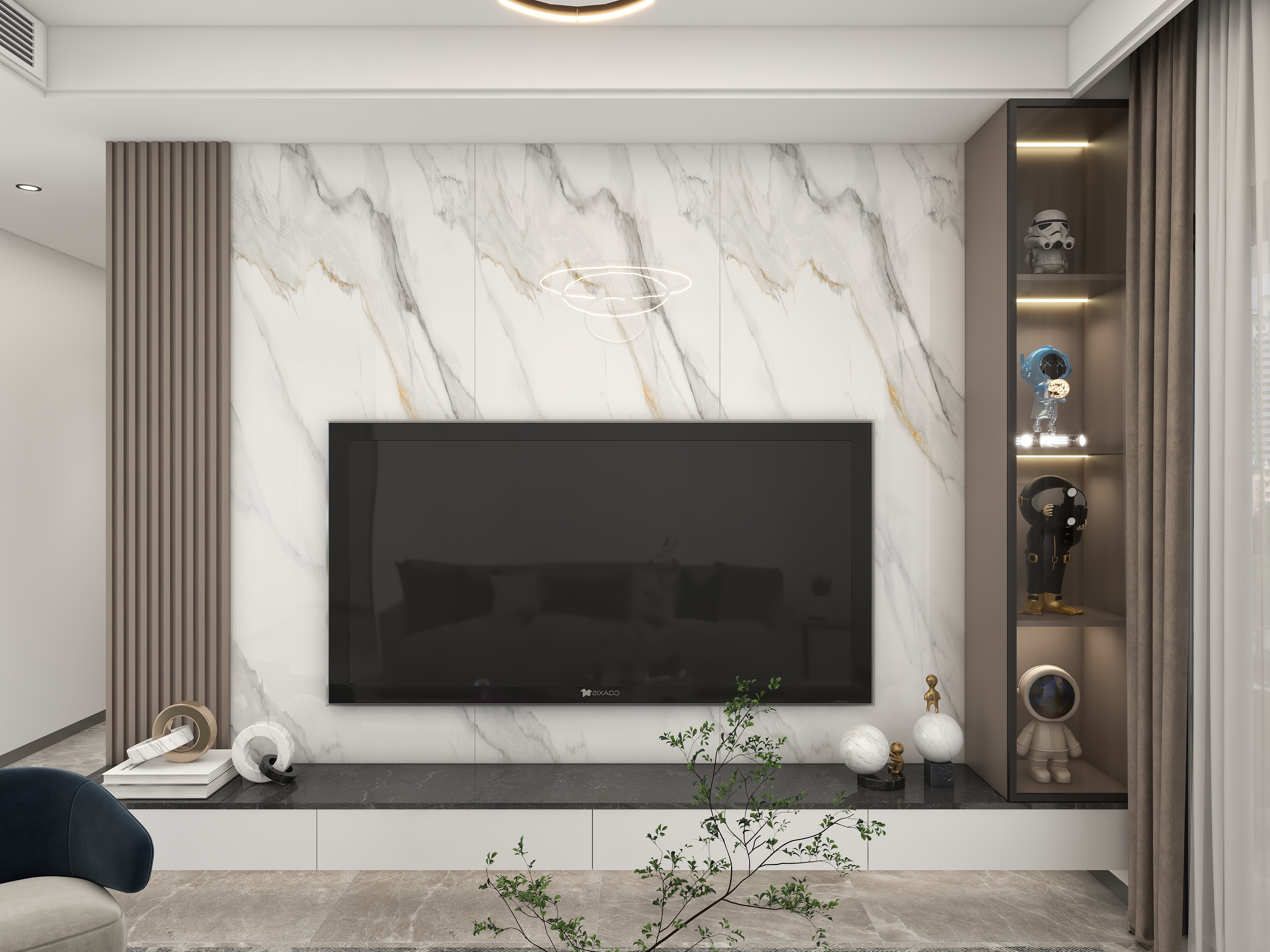 x汐-金茂万科都会四季118㎡4室-装修设计方案