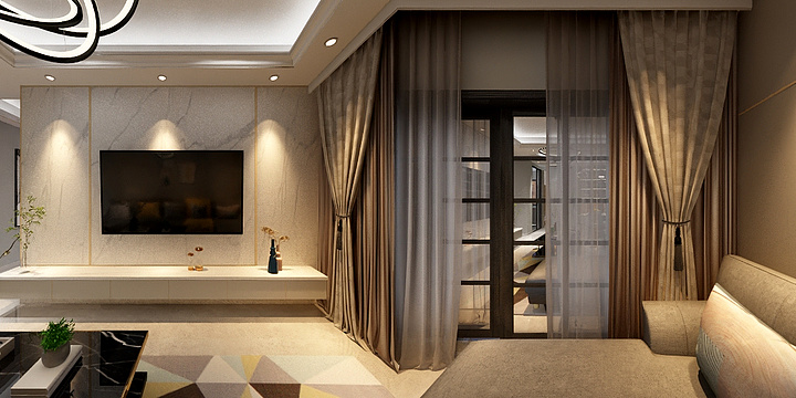 南京中皓装饰-海德公园81㎡3室-装修设计方案