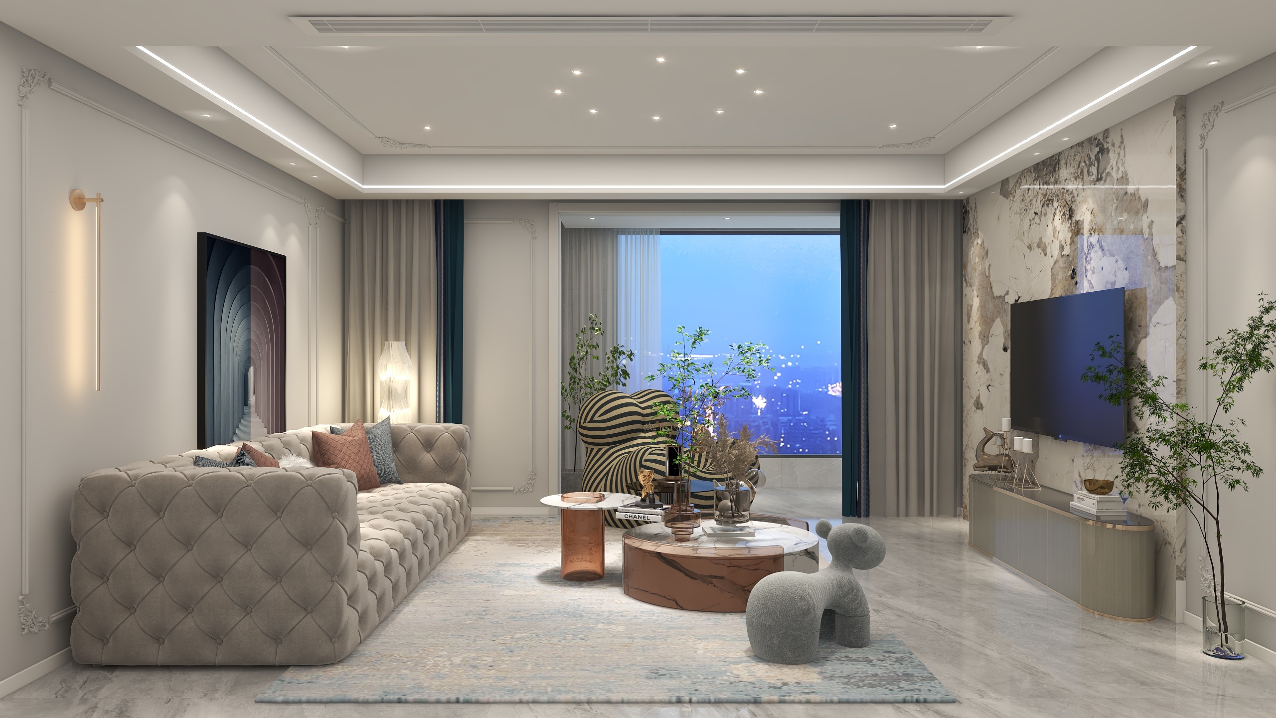 创作者张羽-131㎡3室-装修设计方案