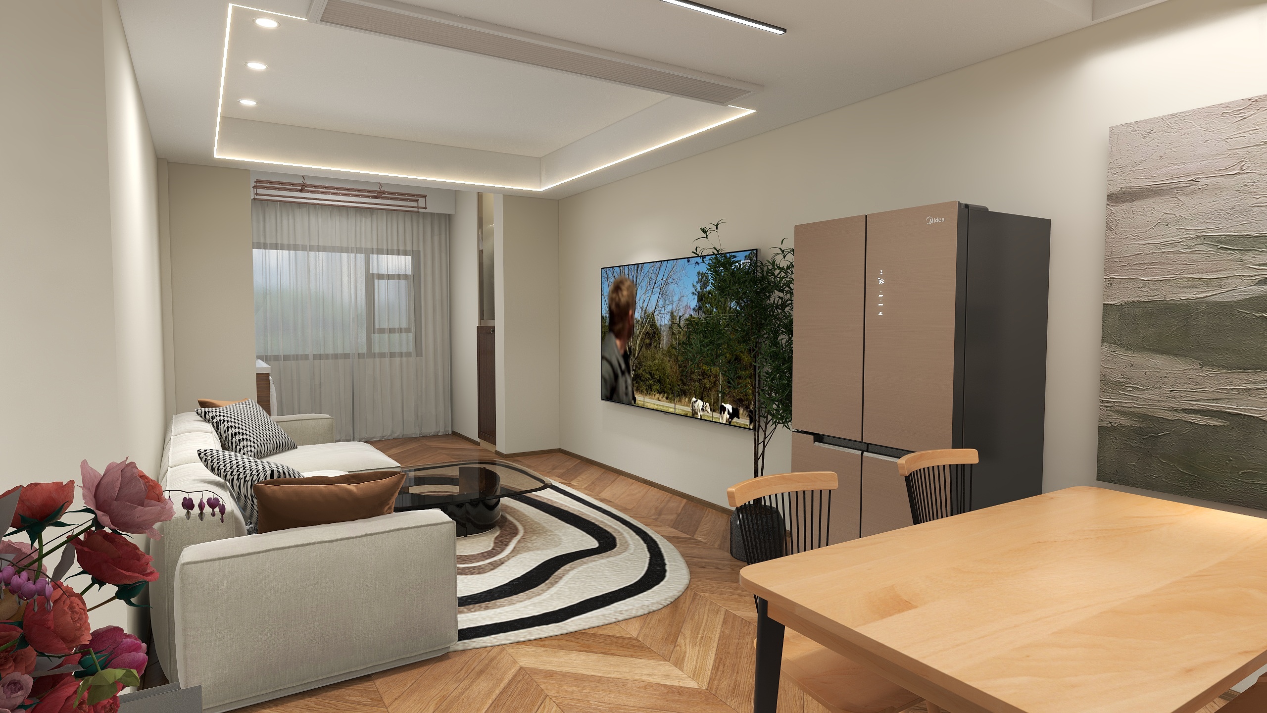 瑶宝瑶-海德公园81㎡3室-装修设计方案