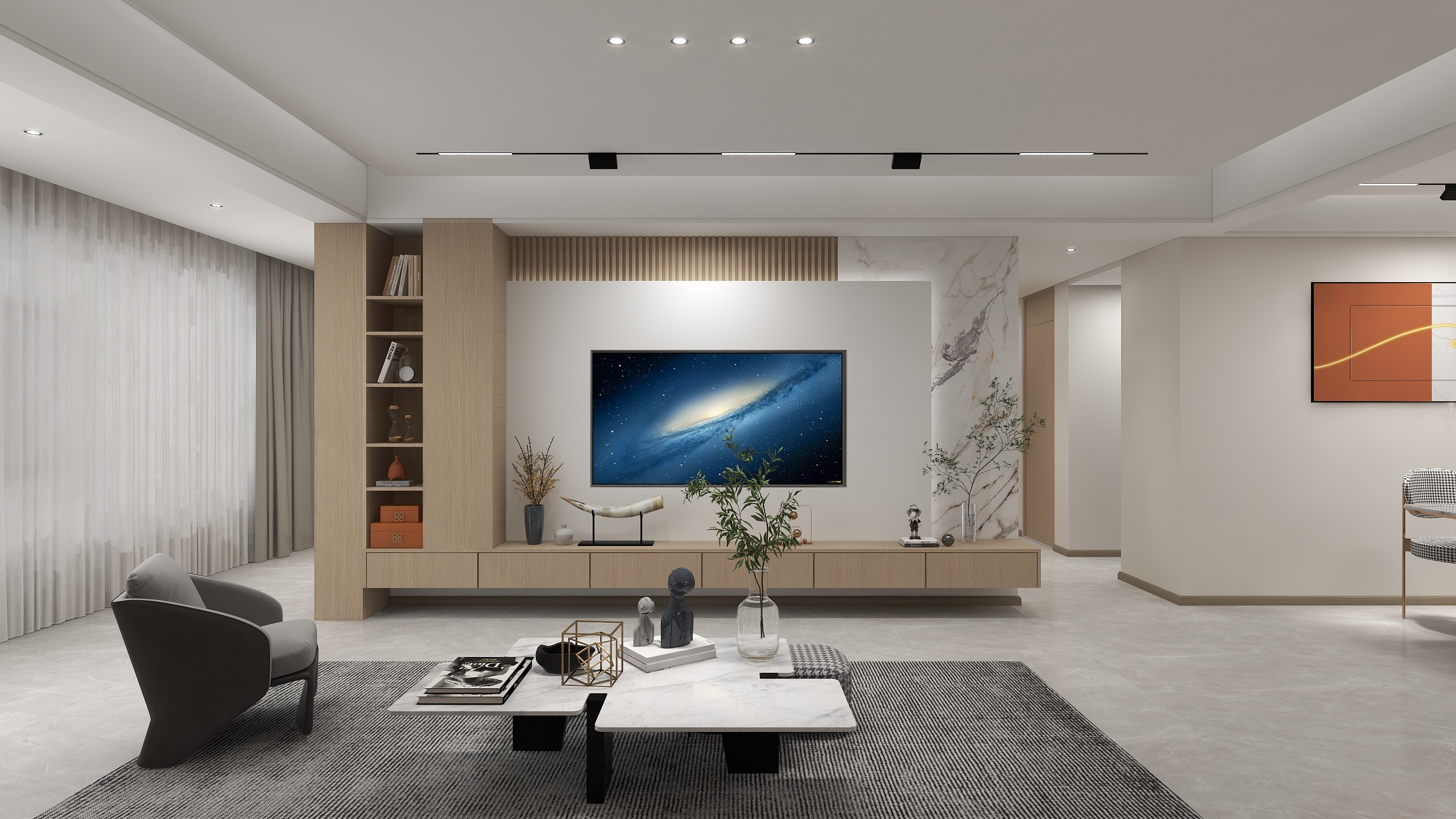 宋彦鸿室内空间设计-中铁琉森水岸天境143户型-装修设计方案