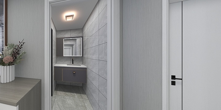 佳轩居装饰小吴-红雷佳苑01户型100平-北欧原木风-装修设计方案