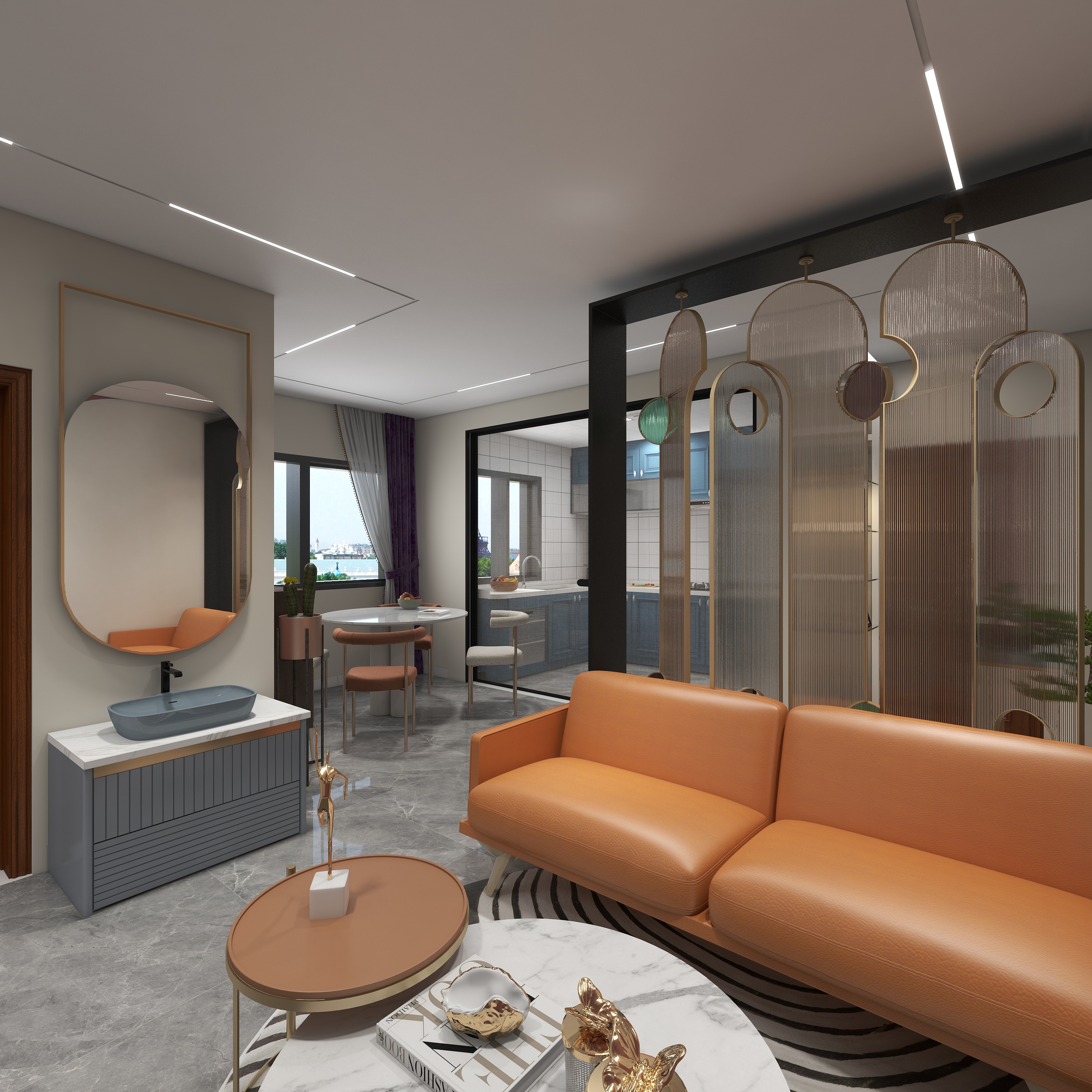 允明-盛世唐苑69㎡2室-装修设计方案