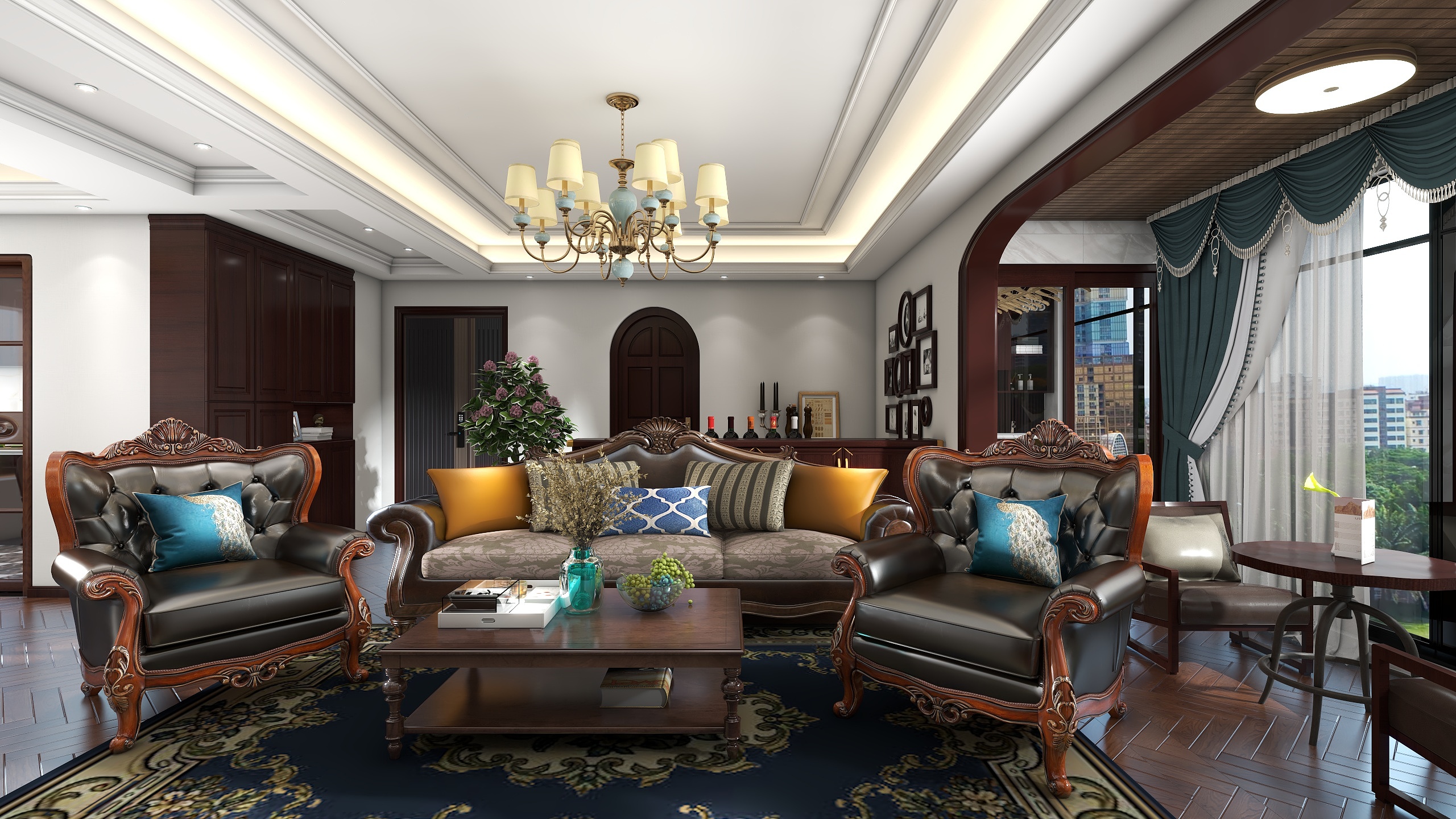 設计师王富贵-美式三居-装修设计方案