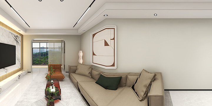 西安明森gIAL-御湖蓝湾17-401-装修设计方案