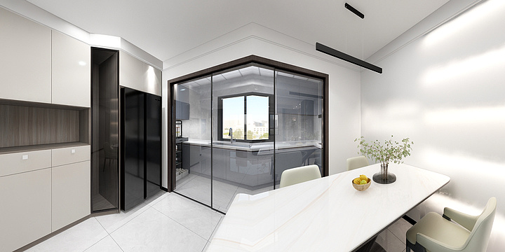 暖暖sunflower-滨河社区120东户2-地砖排版2-装修设计方案