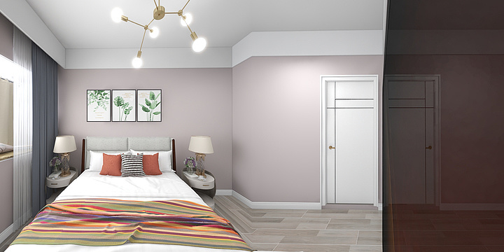 弘乙设计-海德公园81㎡2室-装修设计方案