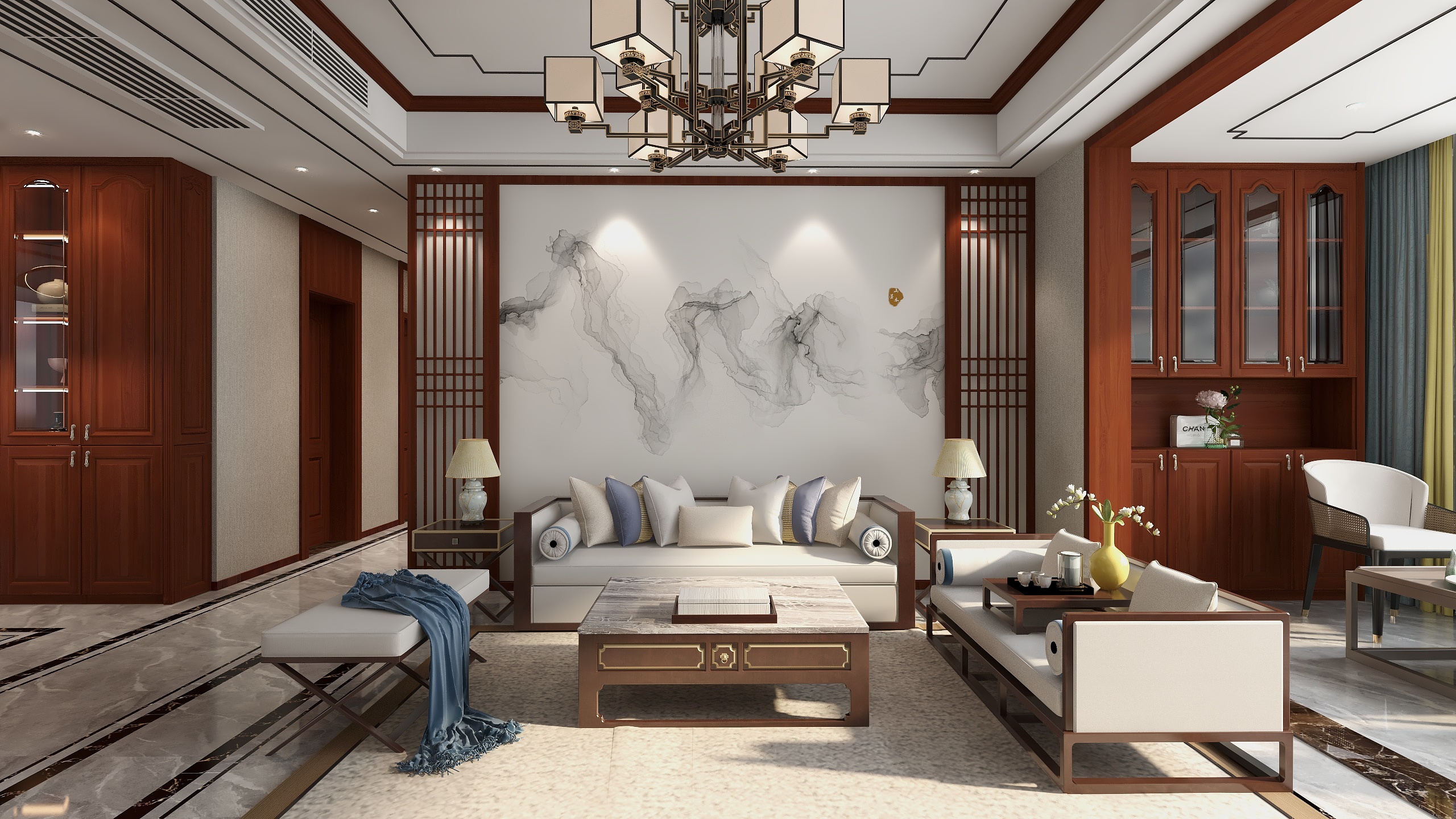 林家仁-233㎡4室装修效果图