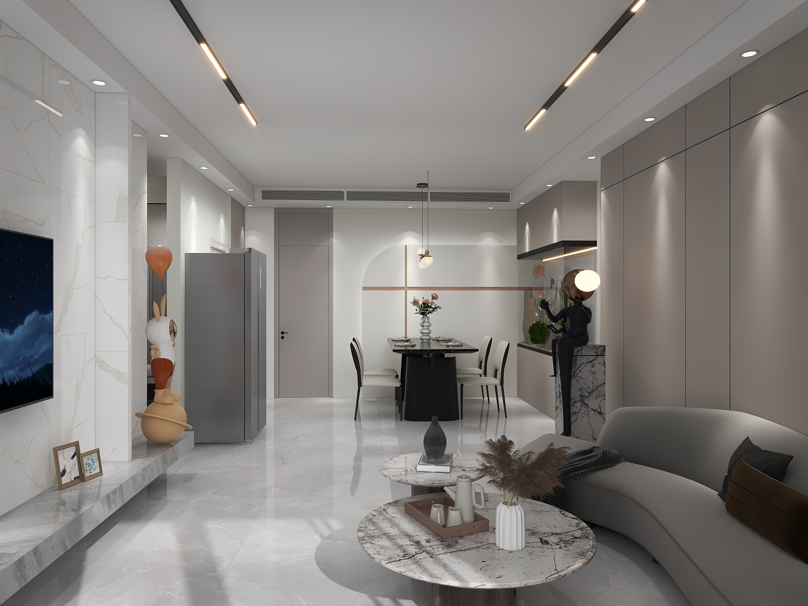 超爱猫猫的猪猪-轻奢风格-装修设计方案