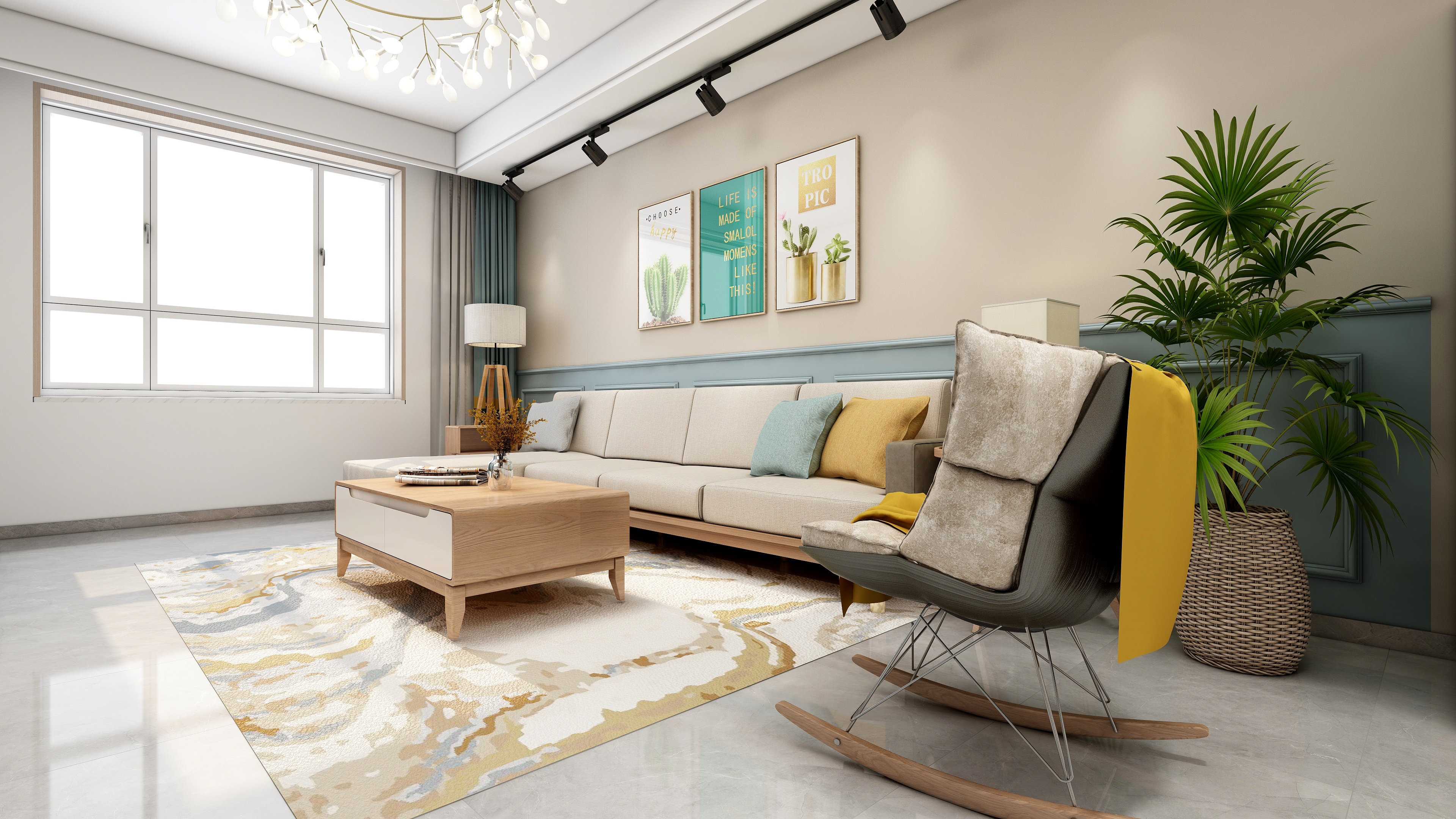 凌辉.-北欧装修效果图