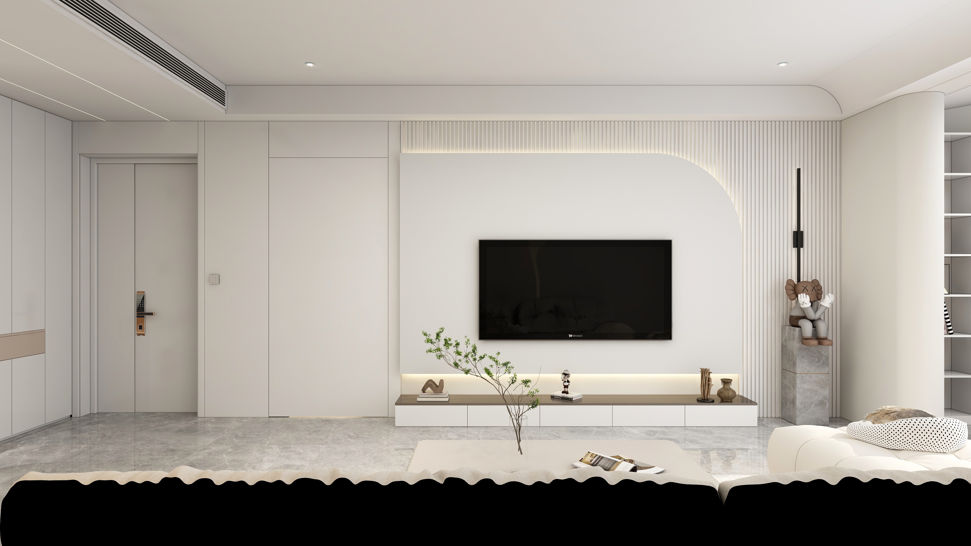 张浩青-12月+津冀军团+瓷白+无框101+简约+御龙湾-装修设计方案