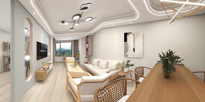 室内家设计-硬装专业等级考核户型-副本-装修设计方案