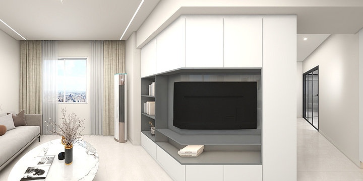 Swallow林-海珠区贵德街60平小两房-装修设计方案