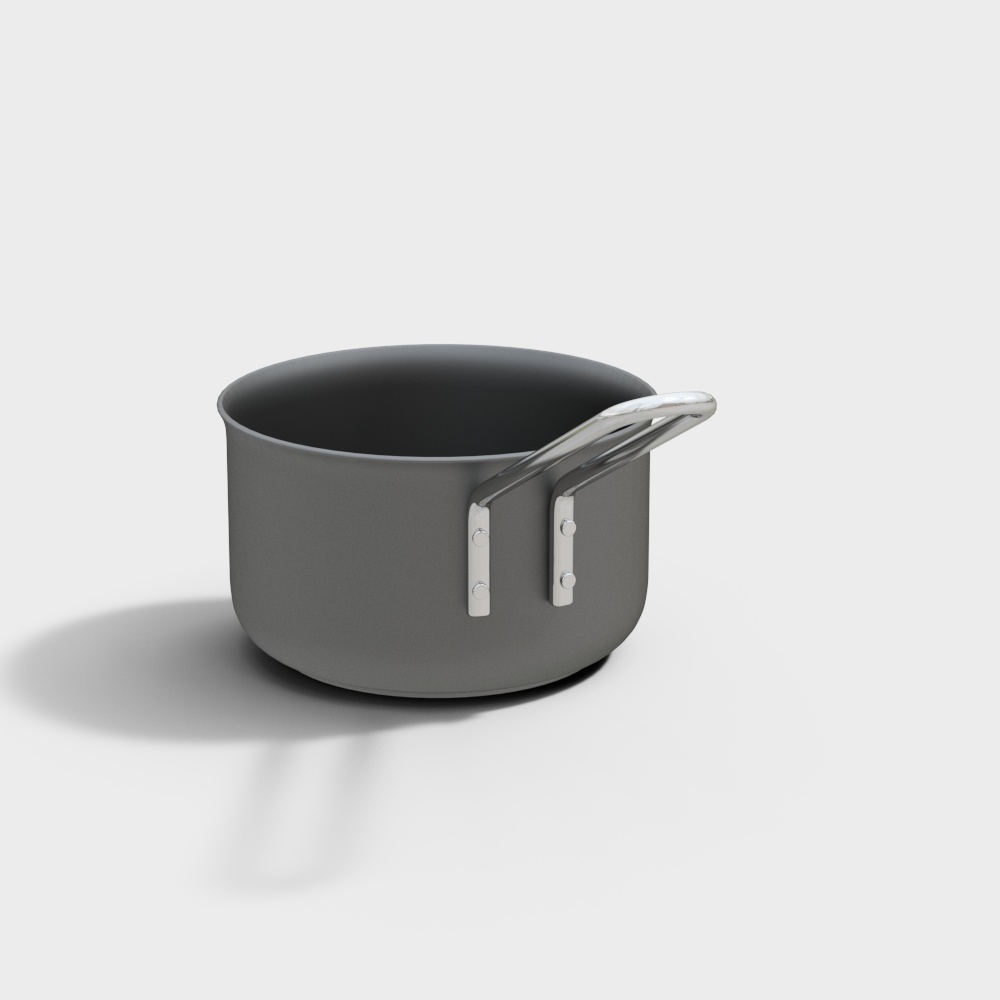现代单耳高煮锅3D模型