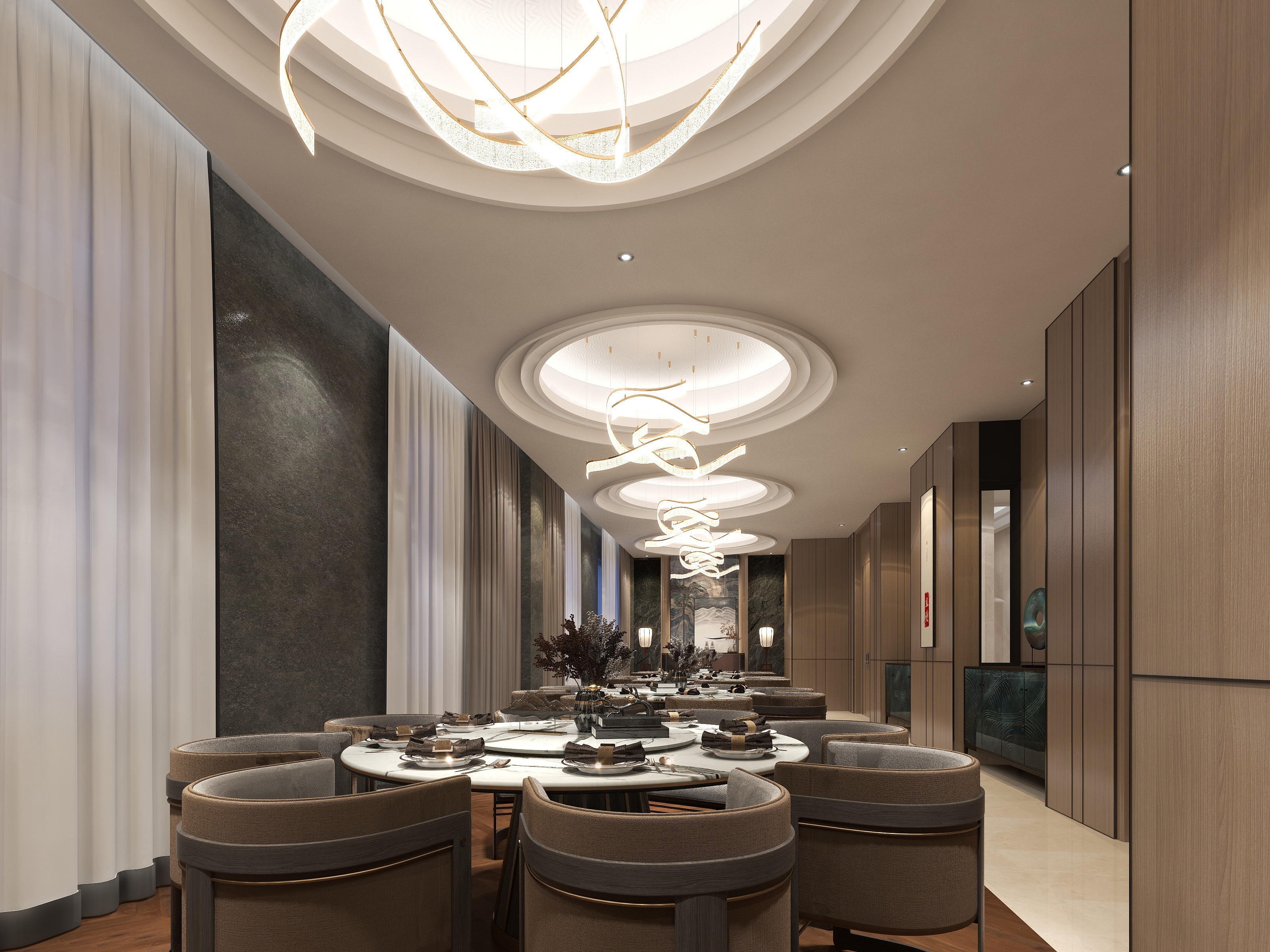 祁钧昊-二层大包间-装修设计方案