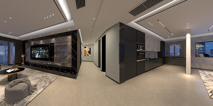 四海装饰小龙-锦园30号一单元2，西户（大平层）-12.10-装修设计方案