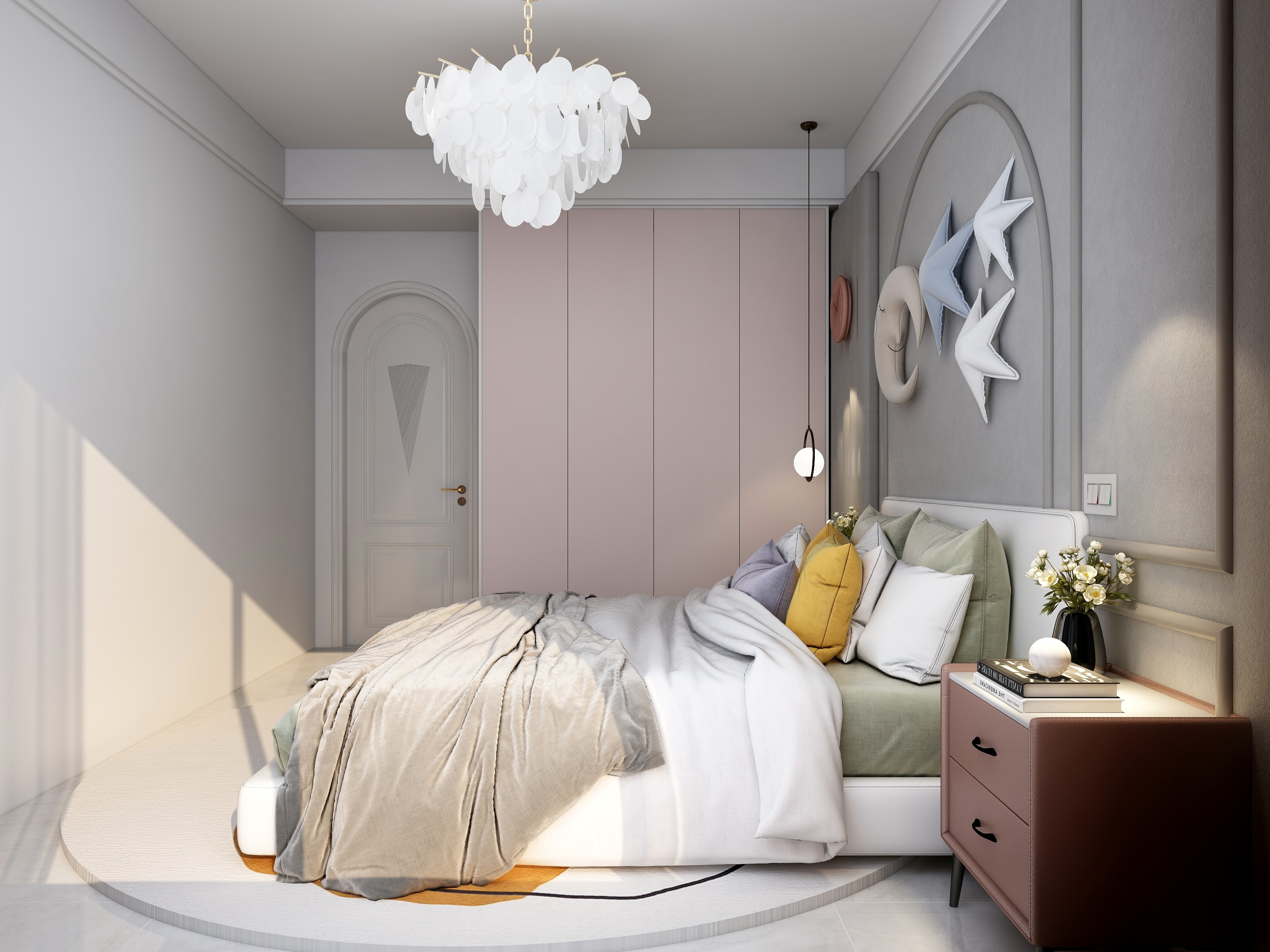 沐溢-海德公园81㎡2室装修效果图