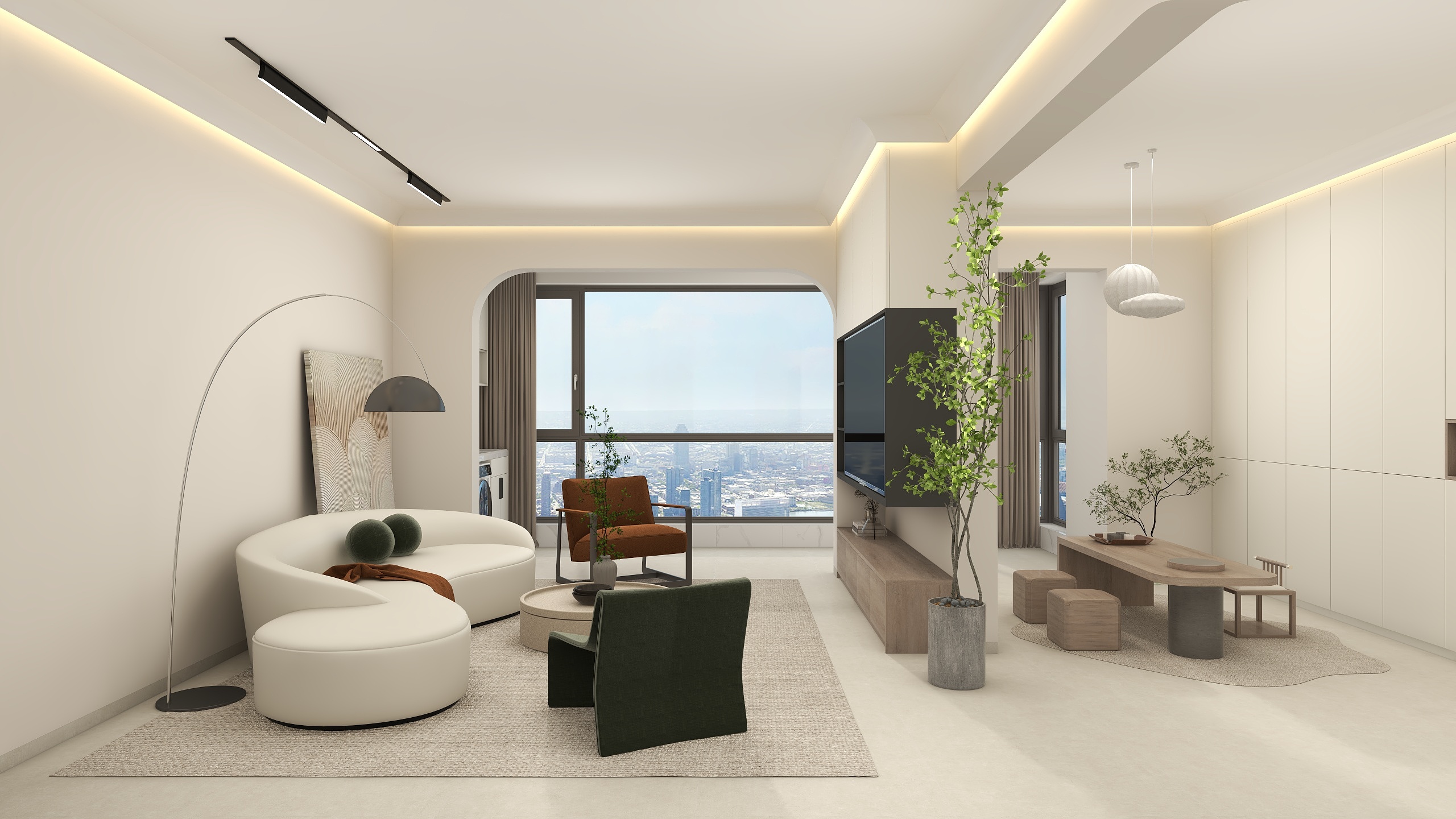 惠州装修找沫竹-时光道-浅奶装修效果图