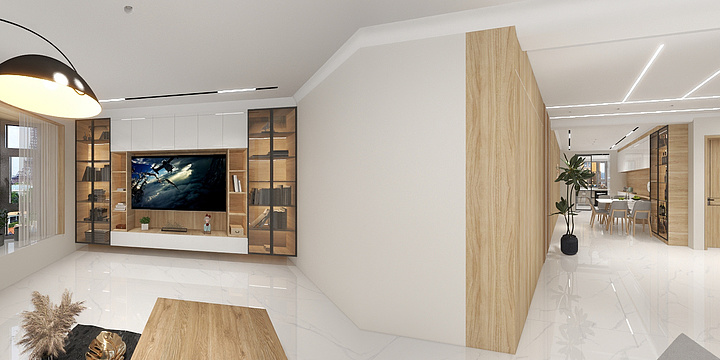 南枫装饰-原木106㎡2室-装修设计方案