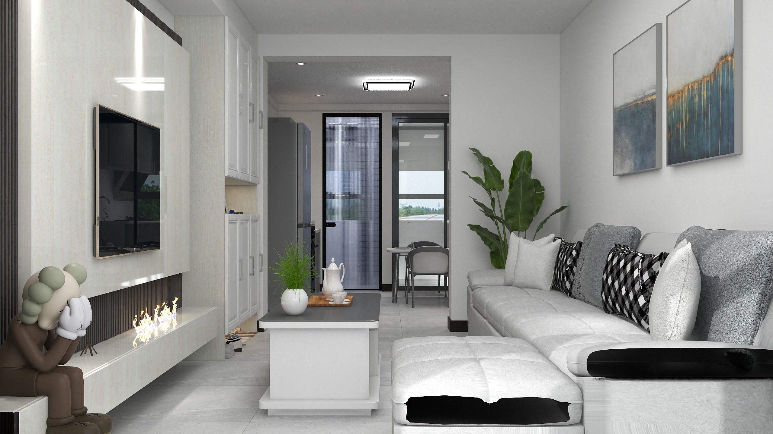 陌筱夜羽-龙泉街75㎡2室-装修设计方案