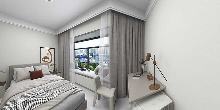 建筑装饰吴设计-中建晨曦曙光 109户型 -装修设计方案