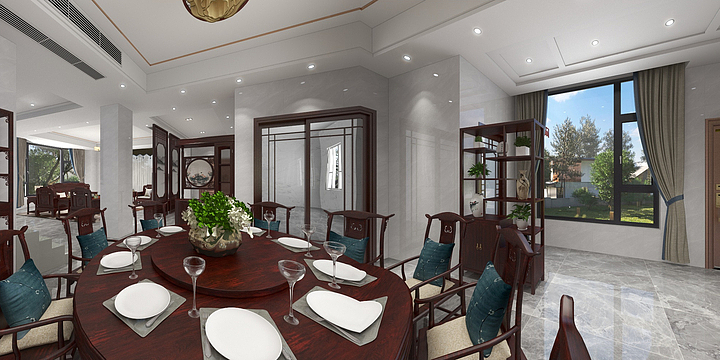 原木家具设计-芙蓉花园-橱柜方案二-装修设计方案