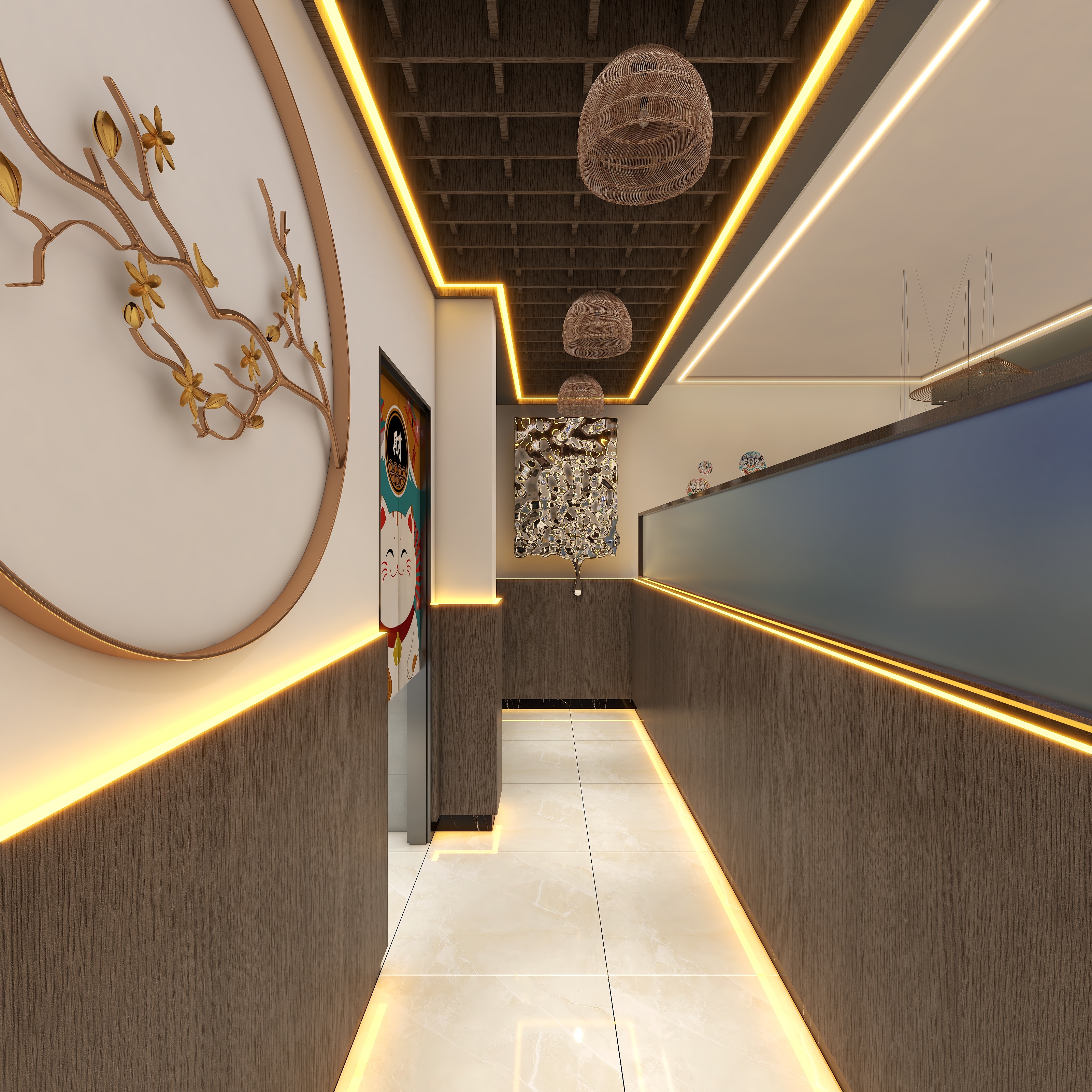 水木壹畫-餐厅二层包房-装修设计方案